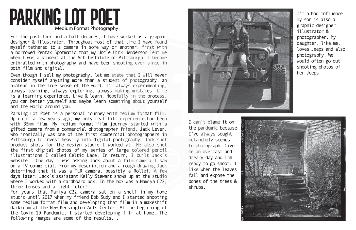 Parking Lot Poet Zine