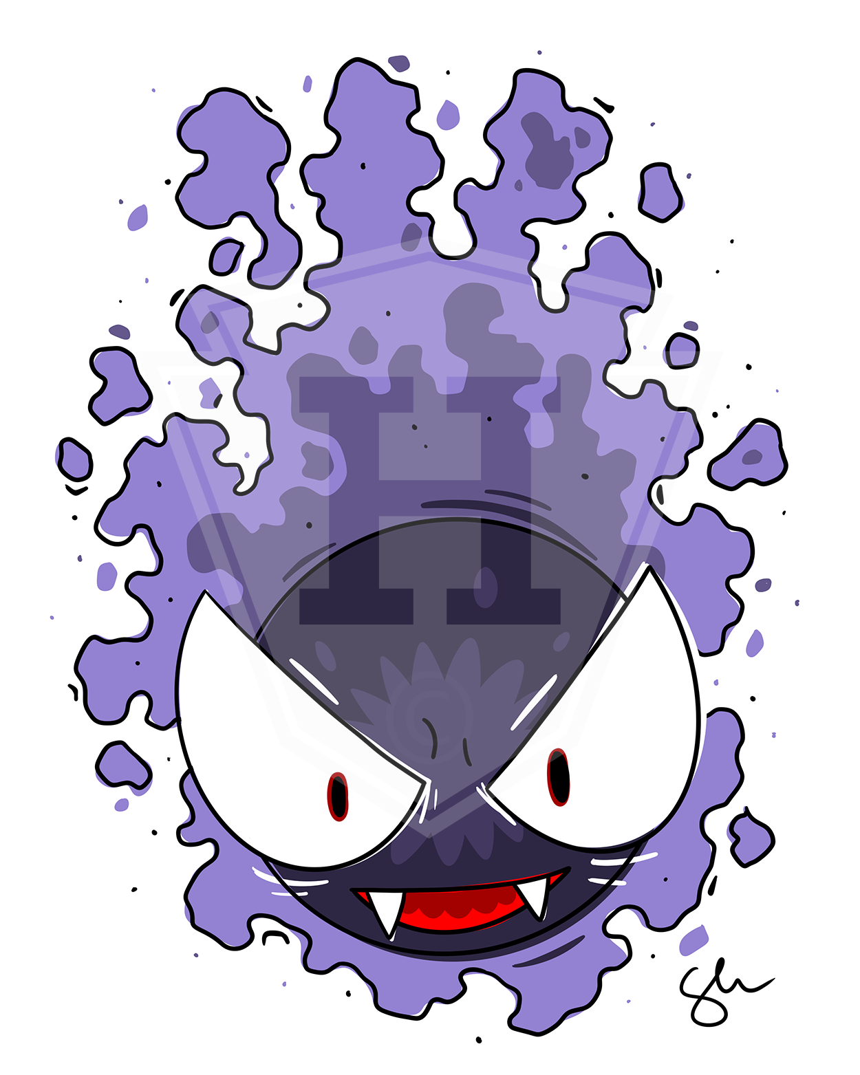 Gastly - 11x14" Print