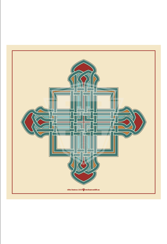 Henderson Scots Gothic Cross One - 12x12" Print
