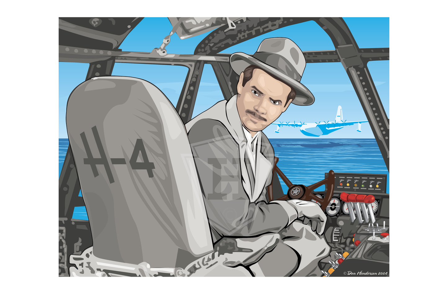 Howard Hughes - 14x11" Print