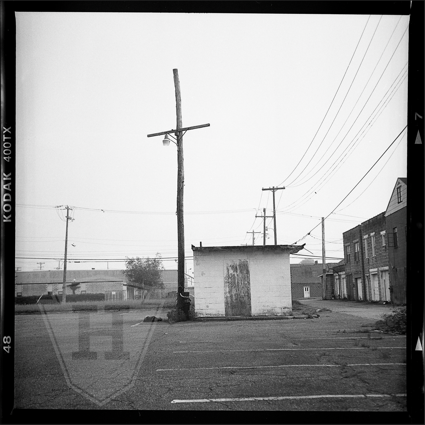 Parking Lot Crucifix - 8x8" Print
