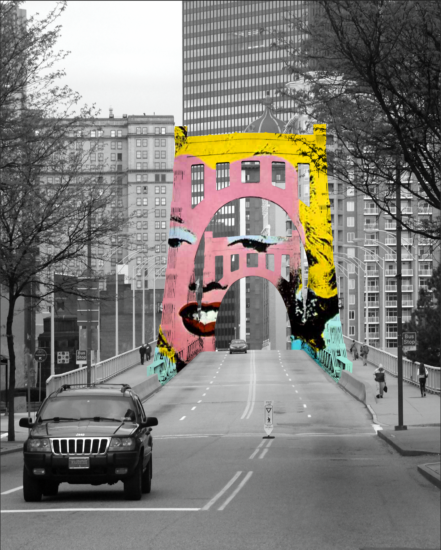 MM on Andy Warhol Bridge - 8x10" Print