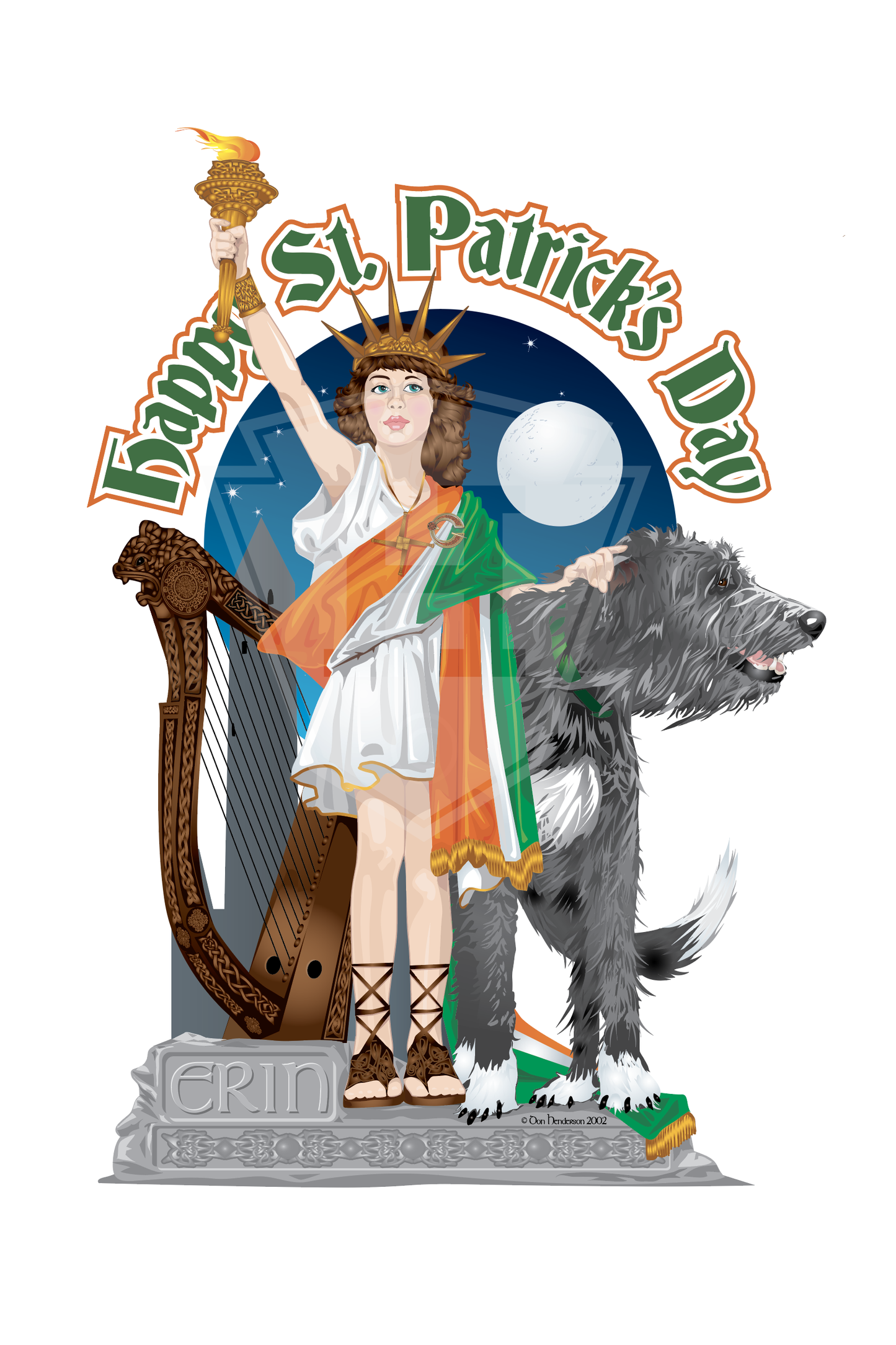 Happy St Patricks's Day - 12x18" Print