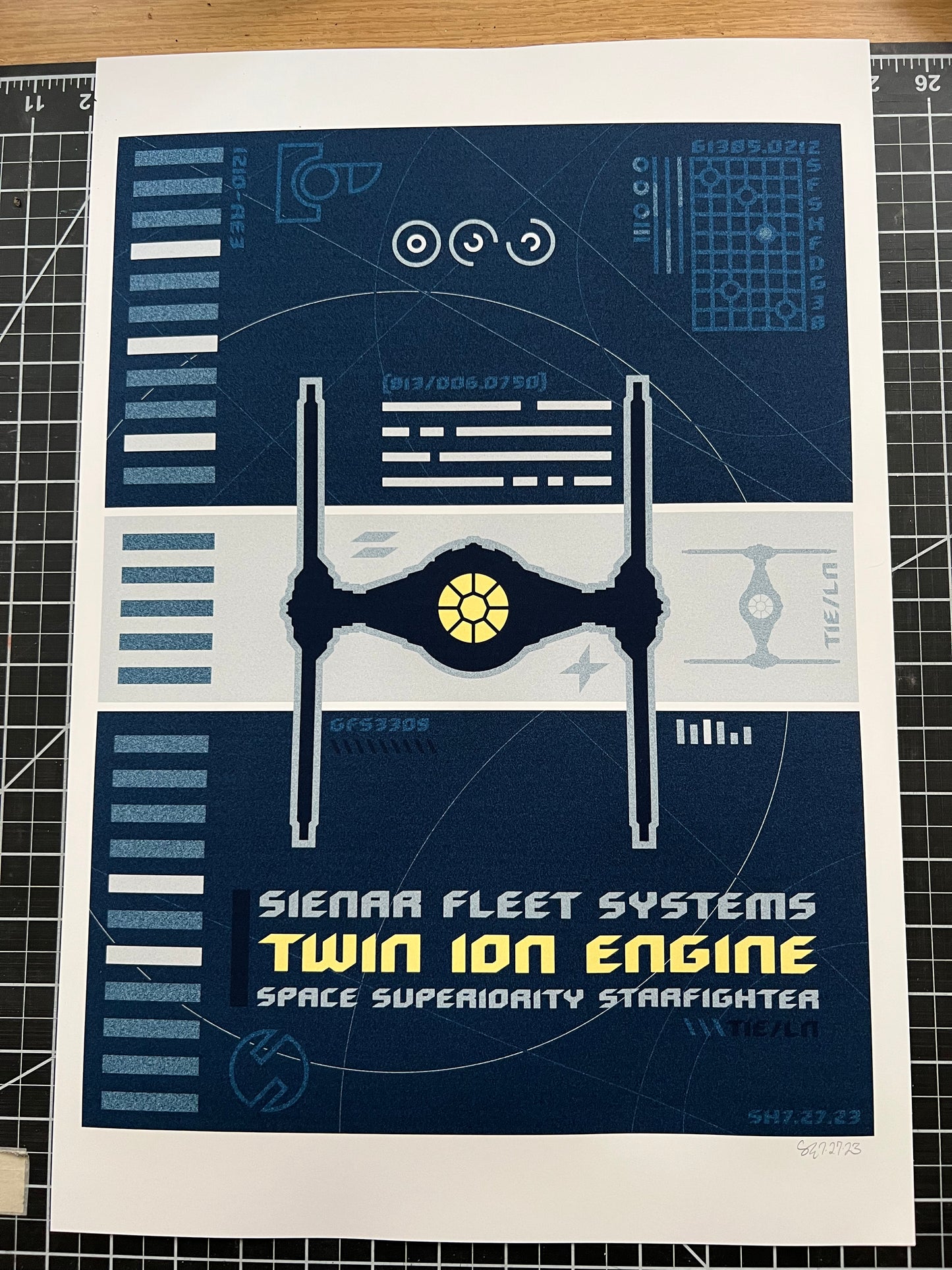 Twin Ion Engine - 12x16" Print