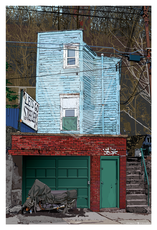 Blue House of Mala Jaska - 12x18" Print