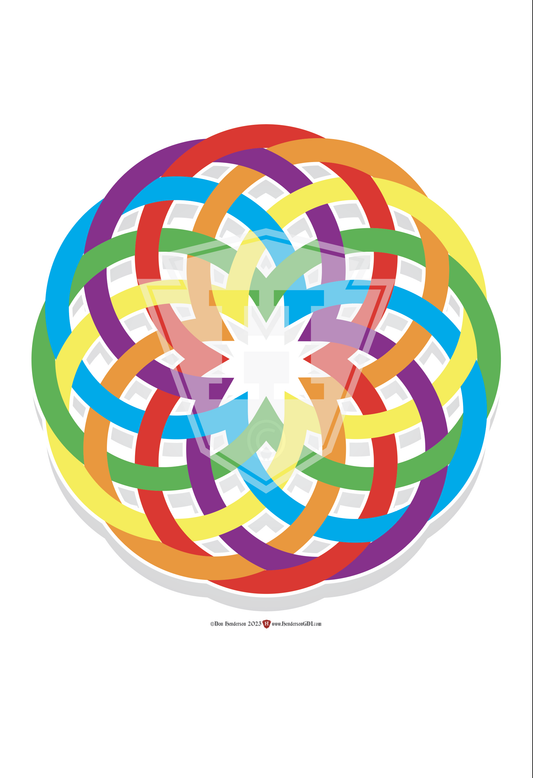 Color Wheel - 12x12" Print