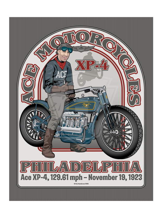 ACE XP-4 Motorcycle - 11x14" Print