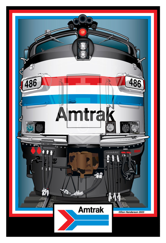 Amtrak FL9 No. 486 - 12x18"