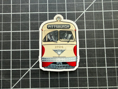 Pittsburgh Railways PCC Trolley 3" Sticker