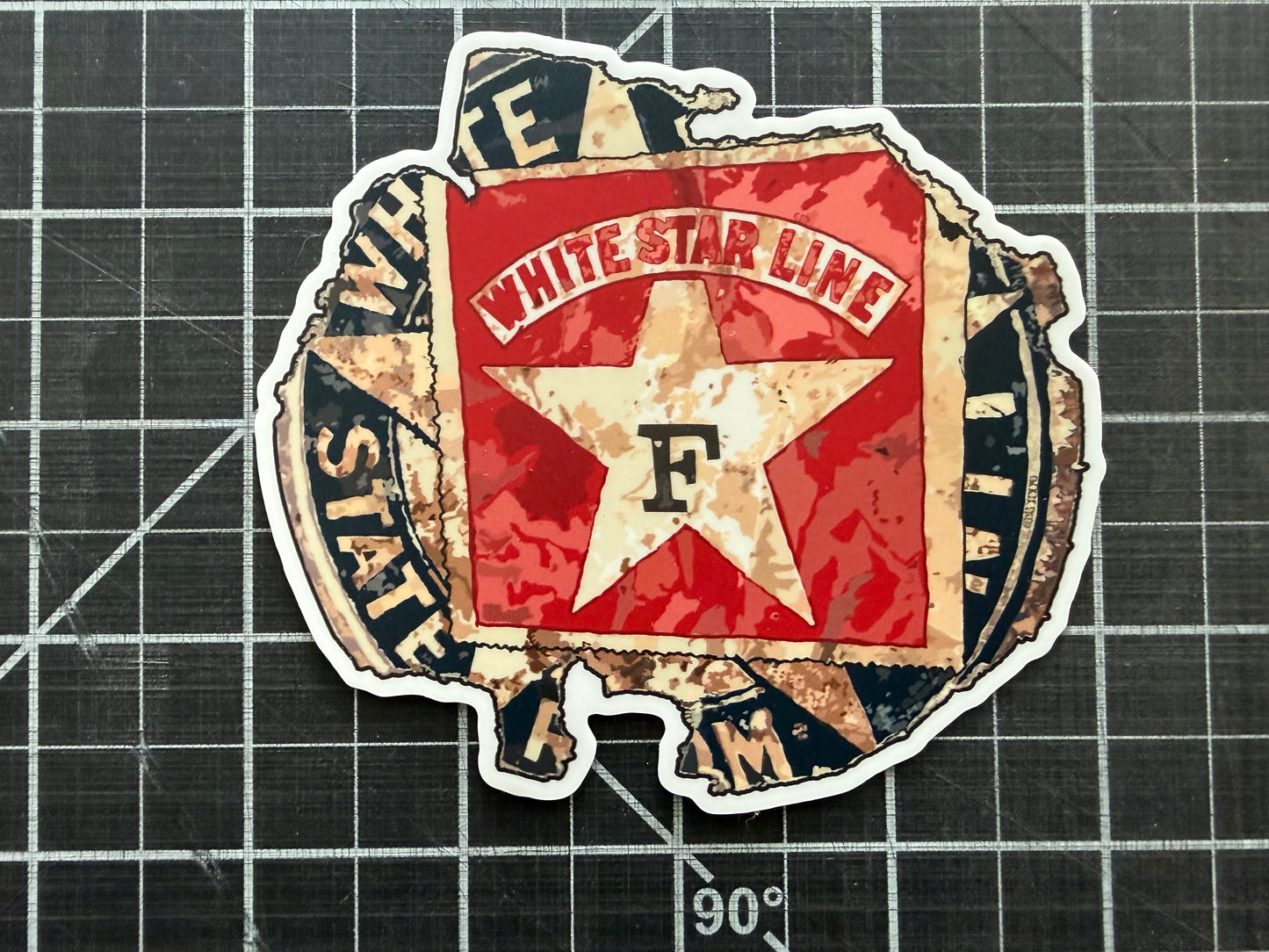 White Star Line 4" Sticker