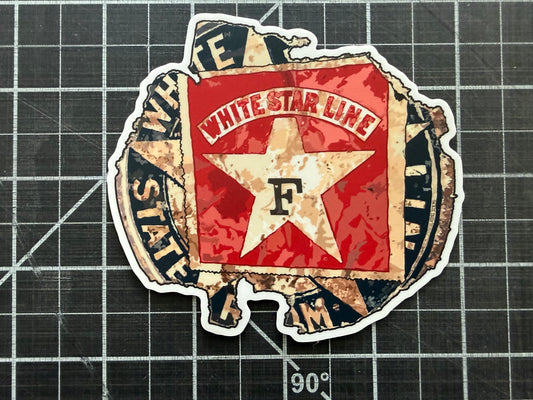 White Star Line 4" Sticker