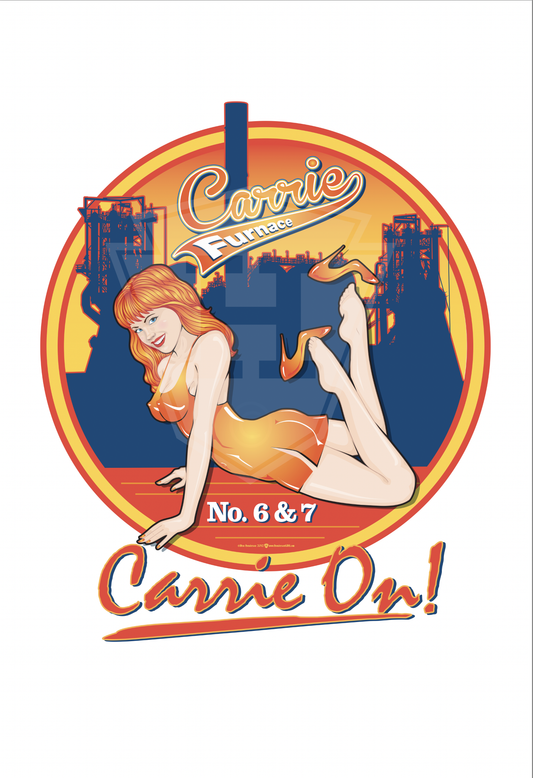 Carrie Furnace Pin-Up - 12x18" Print