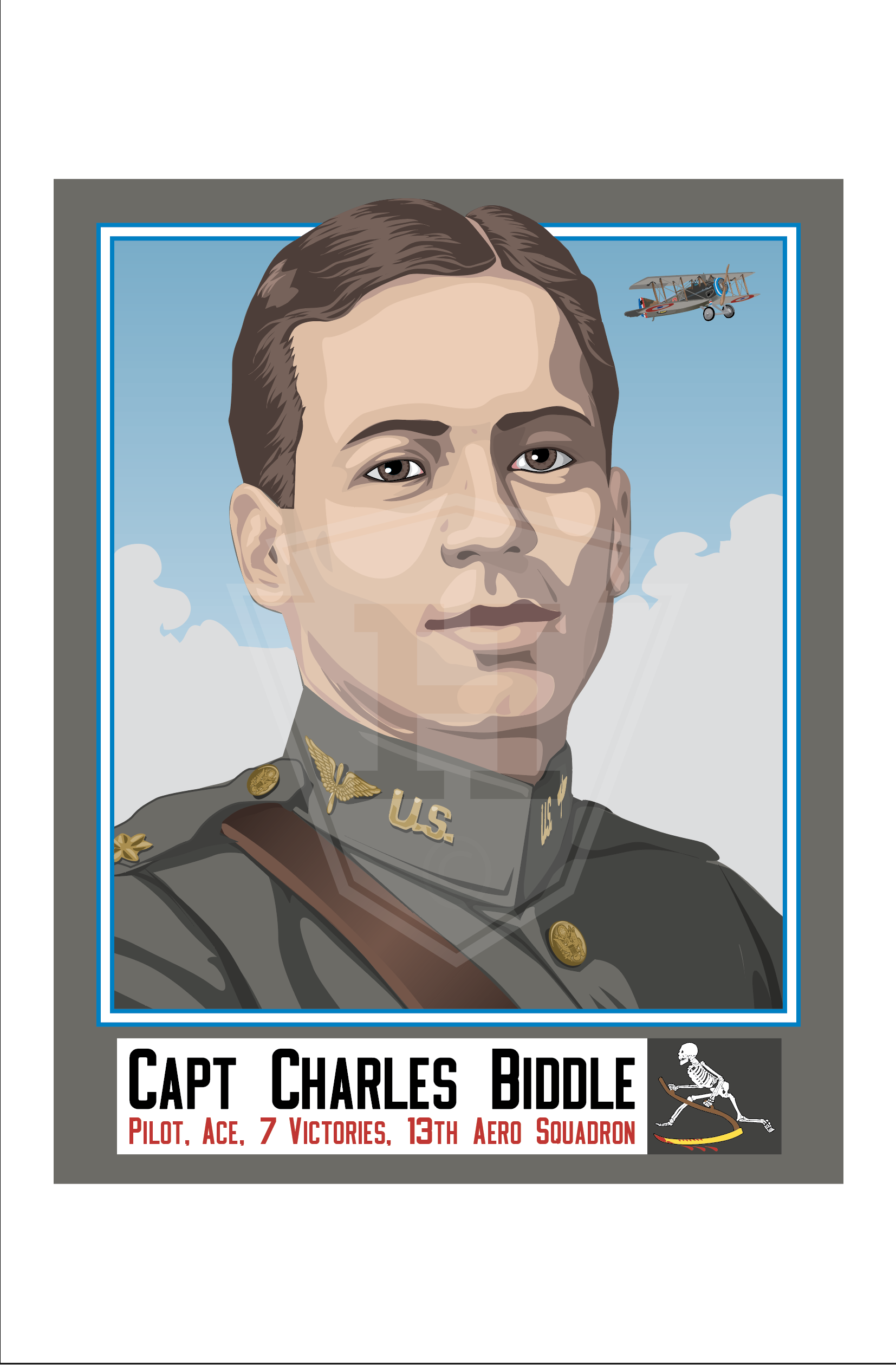 Charles Reed Biddle Captain Charles Biddle - 11x14