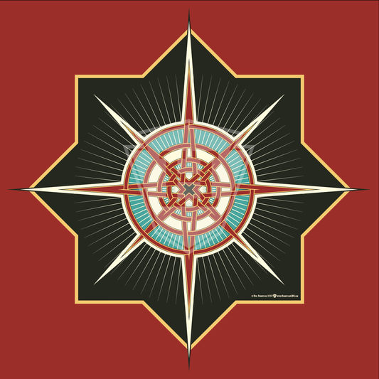 Compass Rose - 12x12" Print