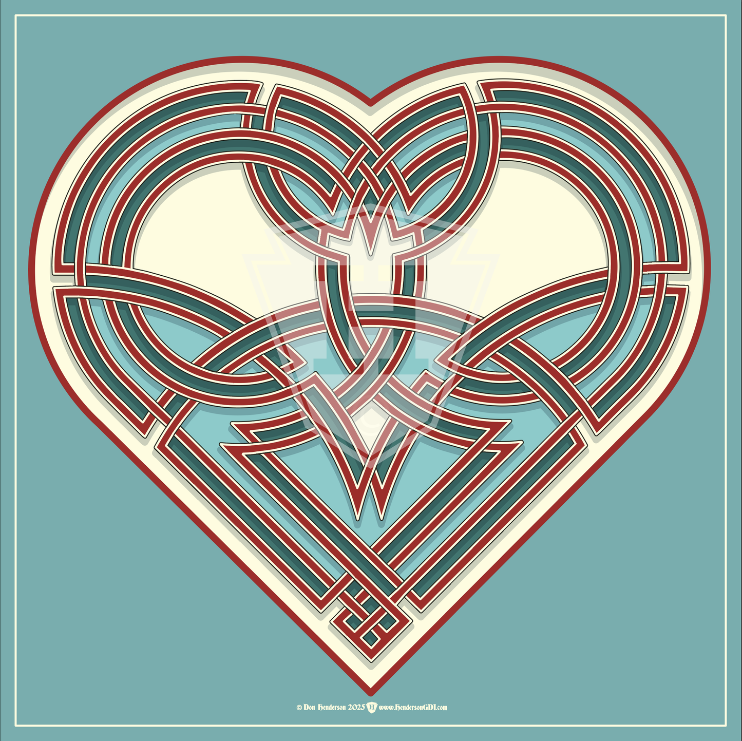 Dale's Heart - 12x12" Print