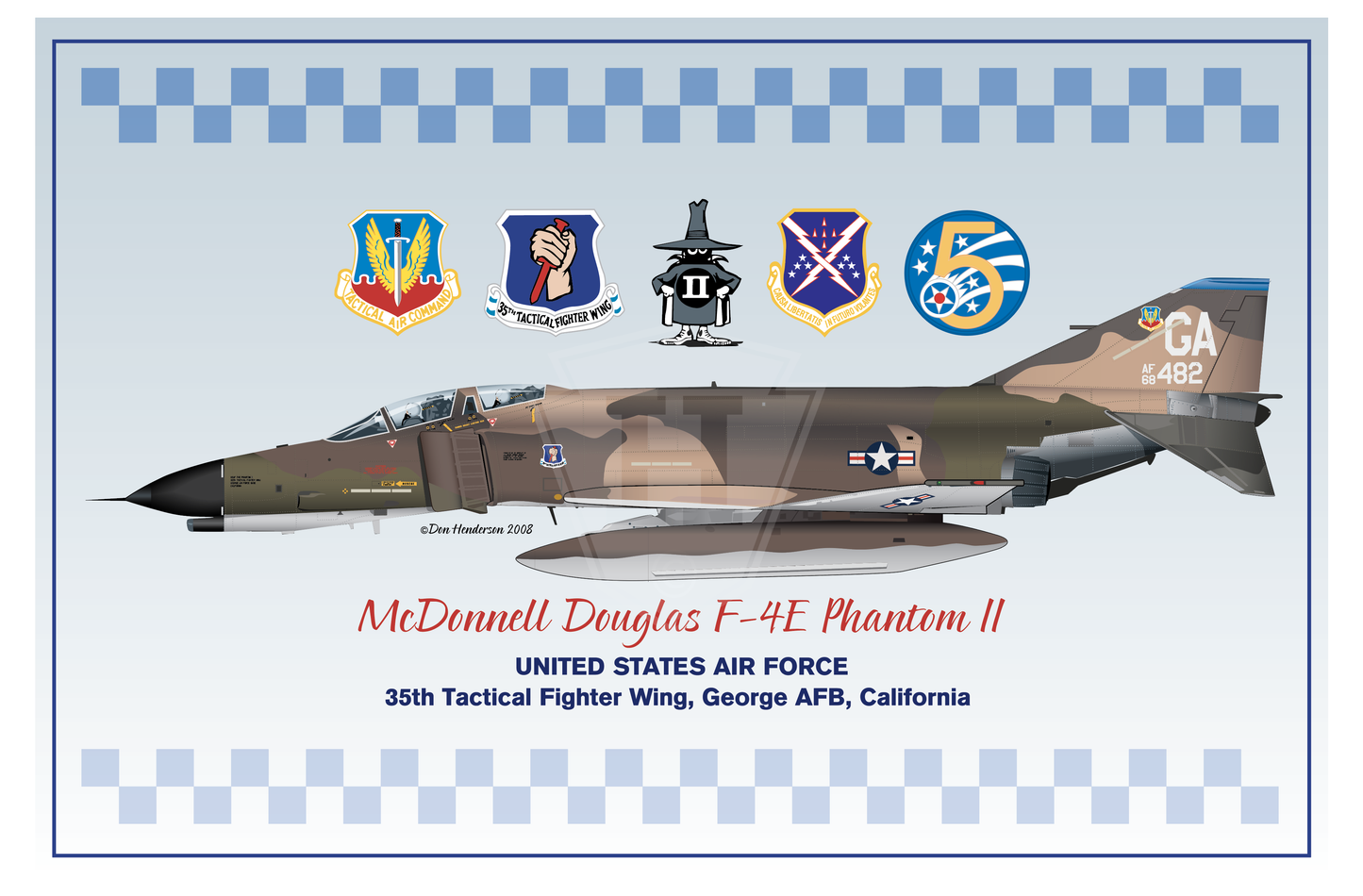 F-4 Phantom - 18x12" Print