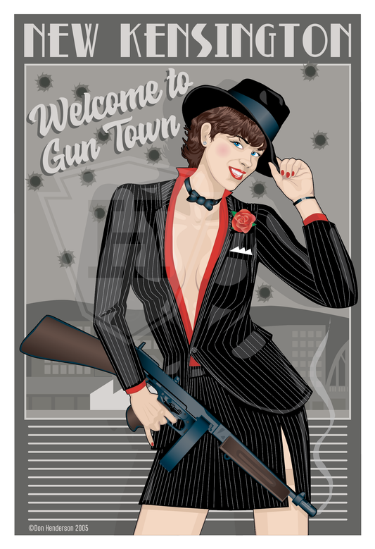 Welcome to Gun Town - 12x18" Print