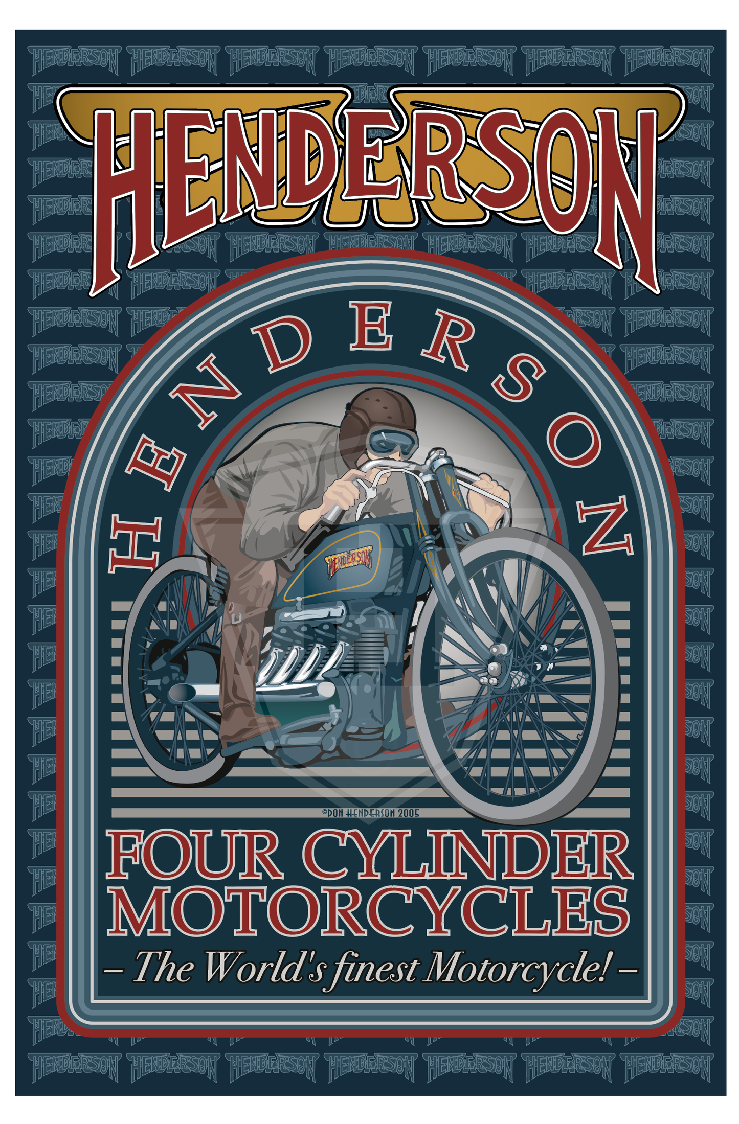 Henderson Racer - 12x18" Print
