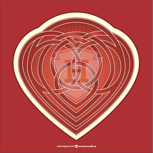 Holistic Heart - 12x12" Print