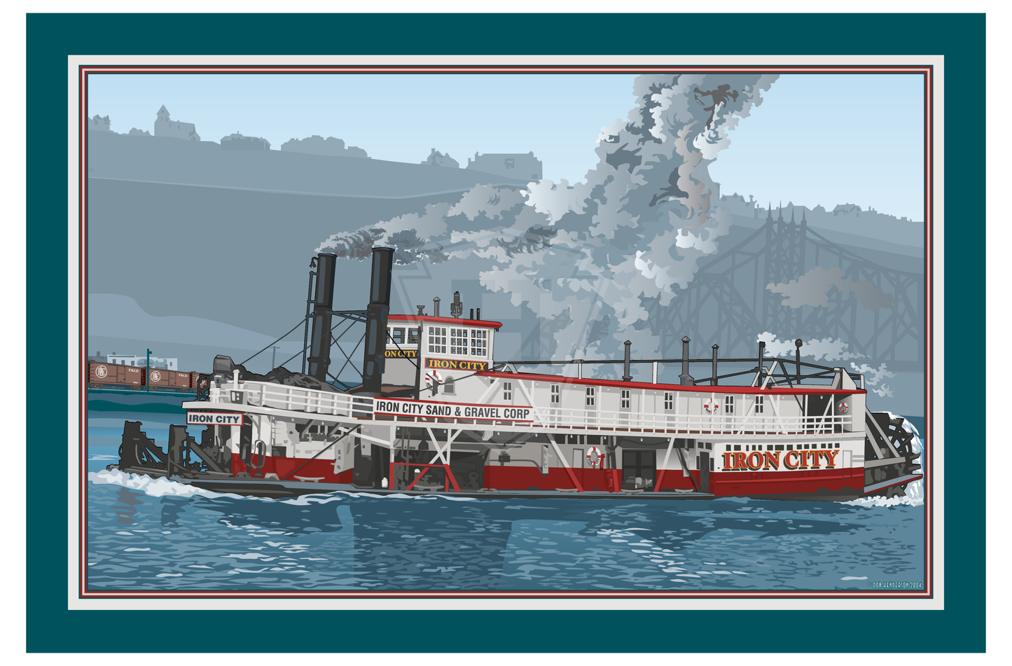 Towboat Iron City - 18x12" Print