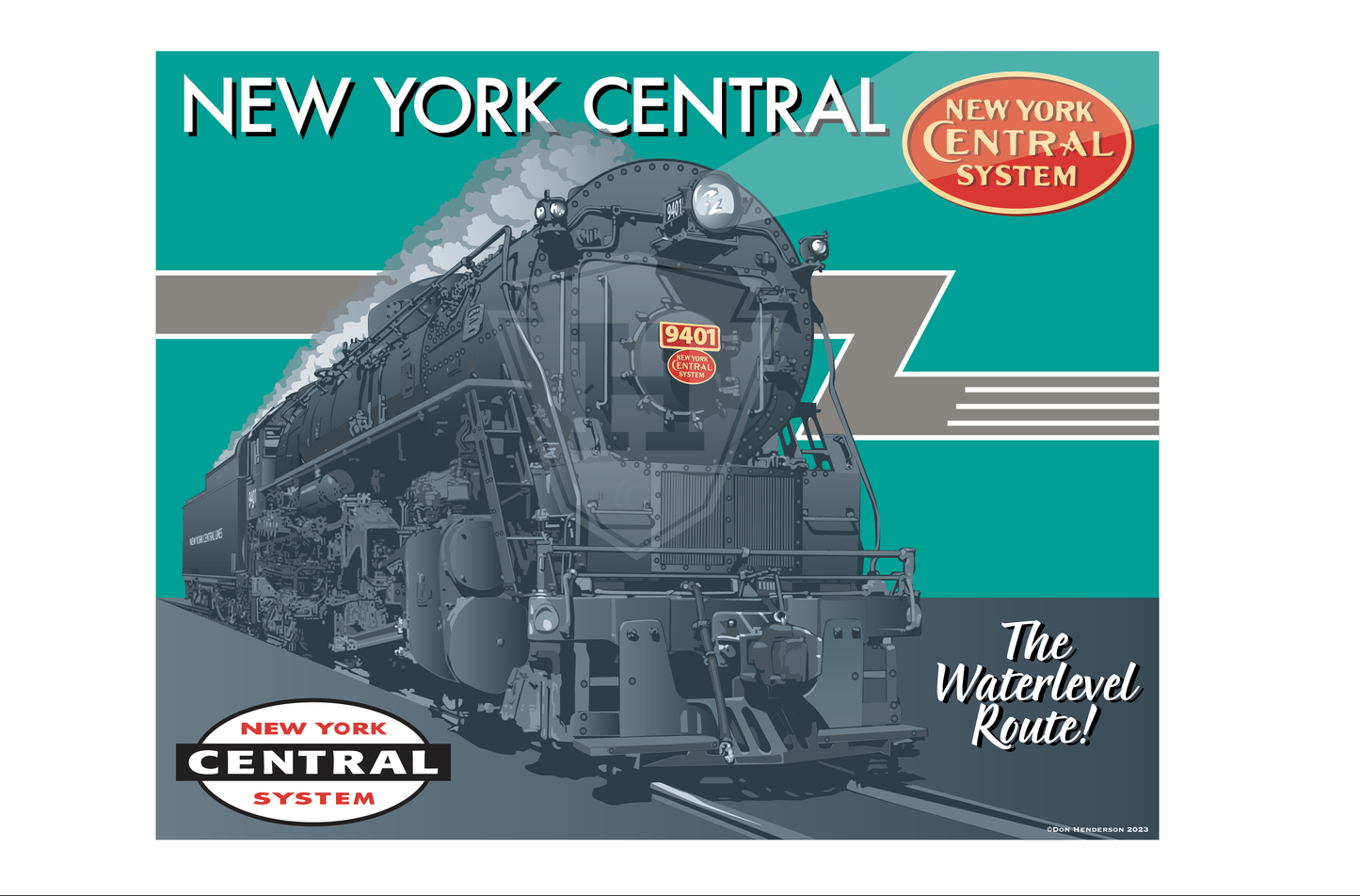 New York Central 9041 - 14x11" Print