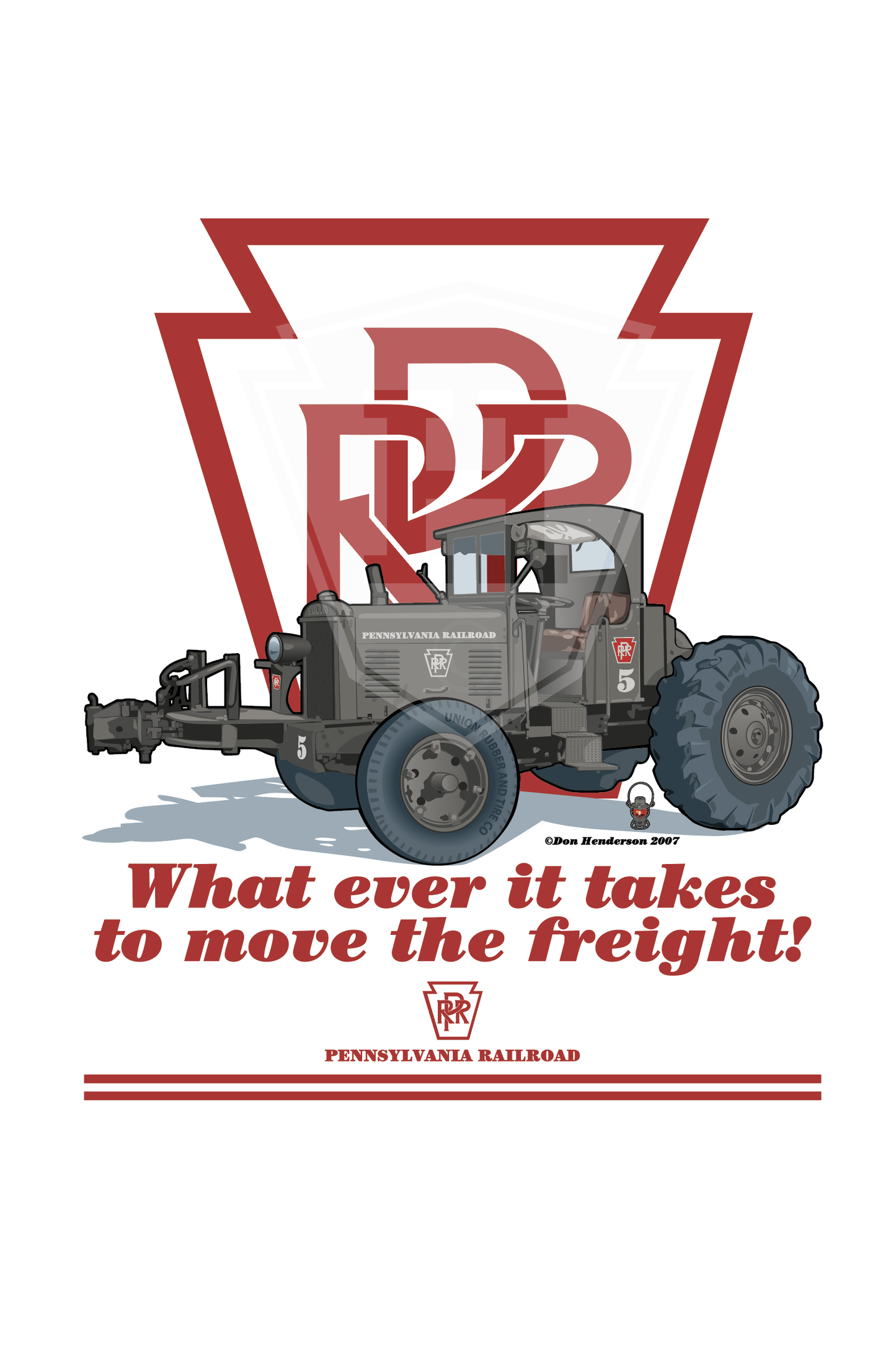 PRR Tractor - 11x14" Print