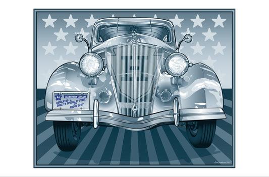 Stainless Steel Ford - 14x11" Print