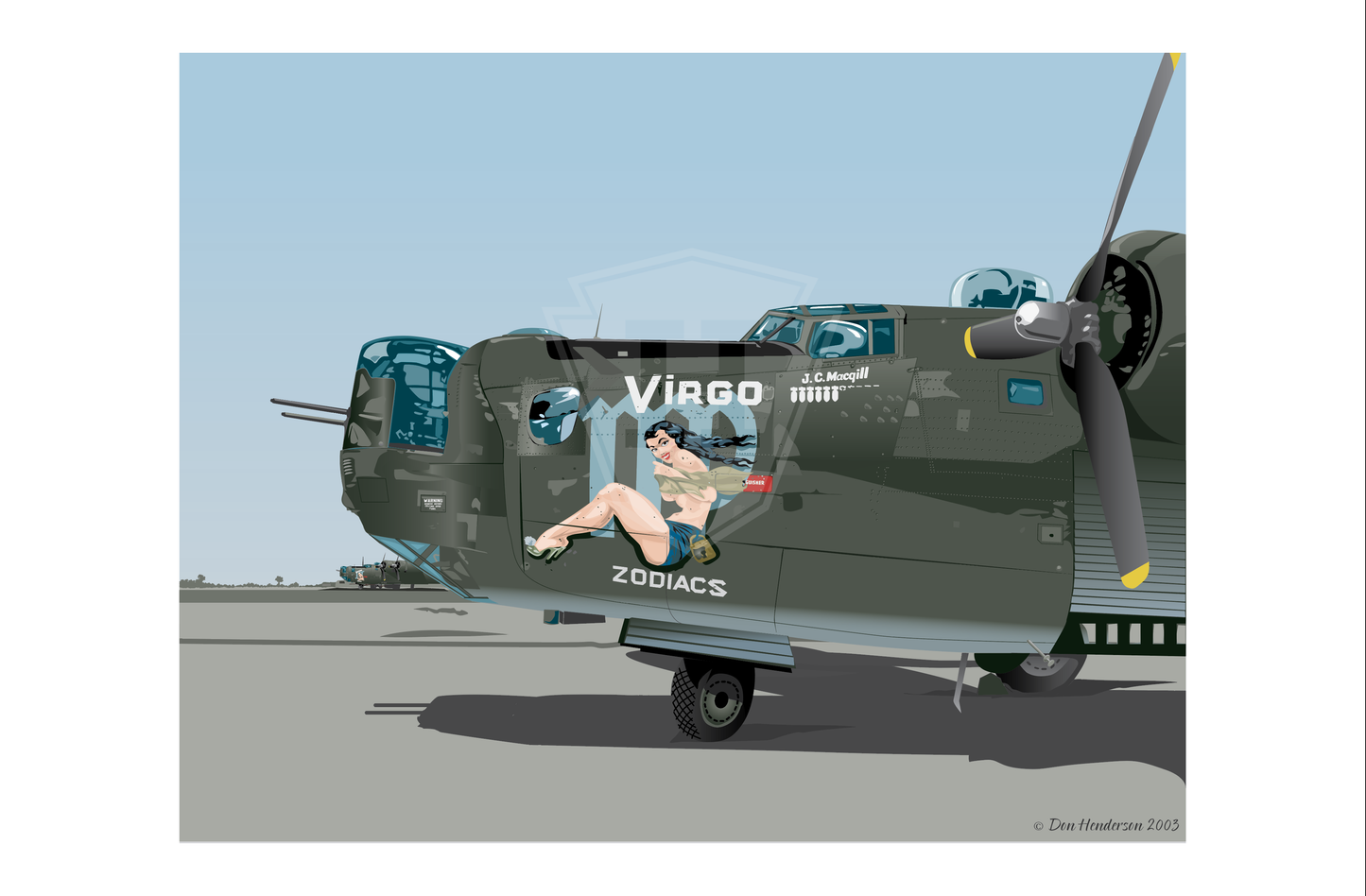 B-24 Virgo - 14x11" Print
