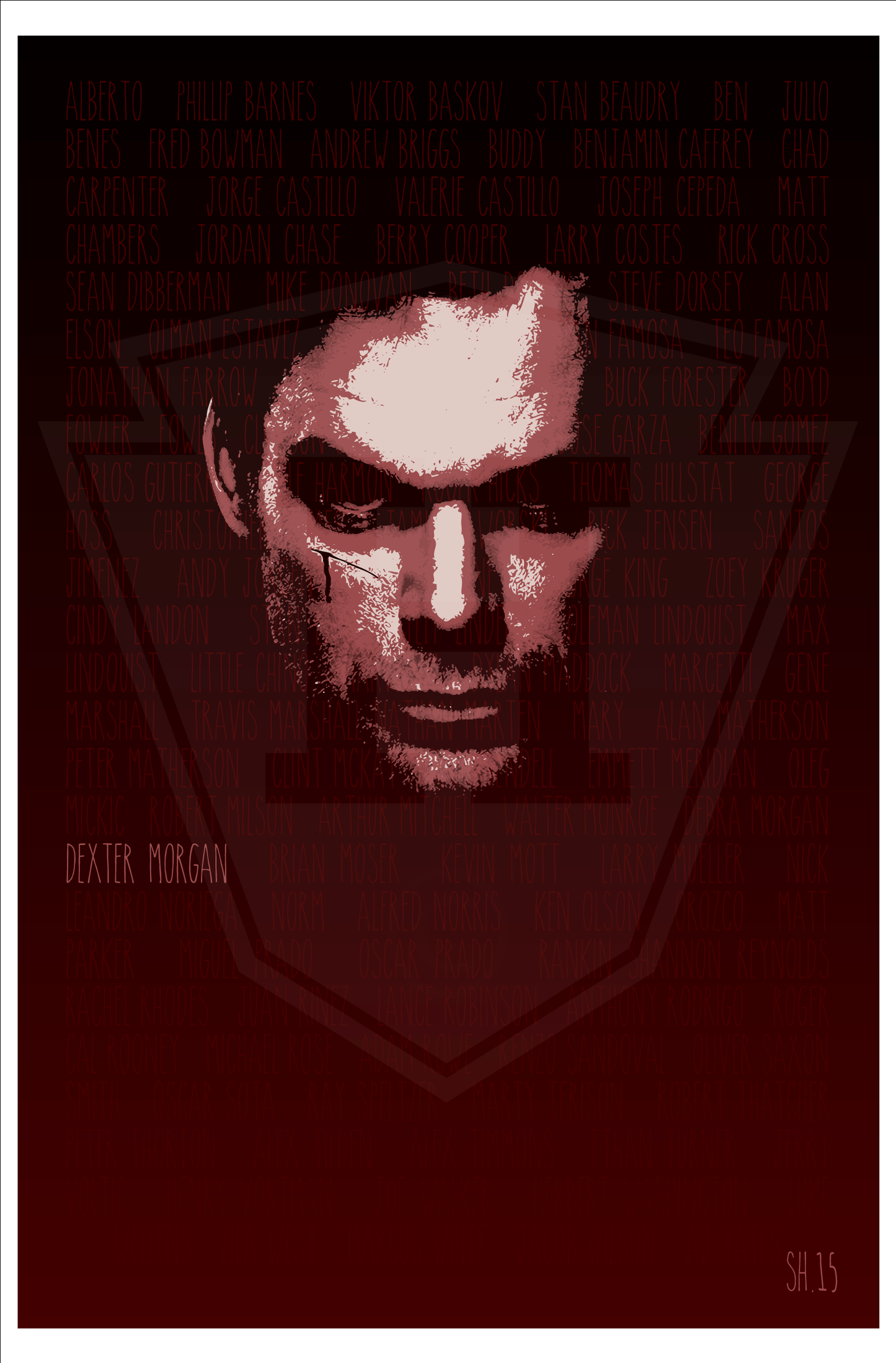 Dexter - 12x18" Print