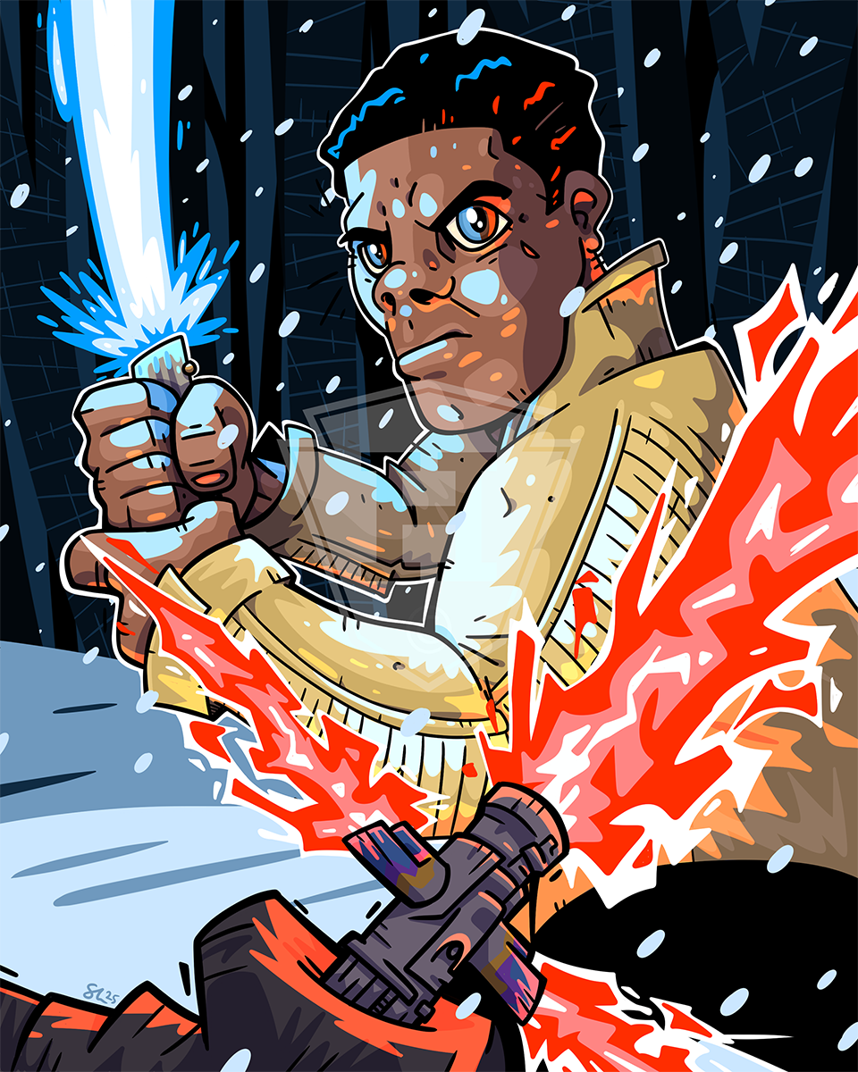 Finn vs. Kylo - 8x10" Print