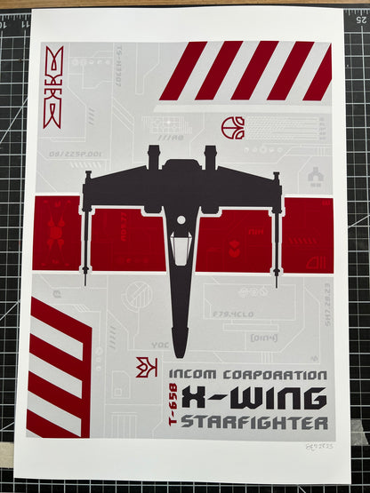 X-Wing - 12x16" Print
