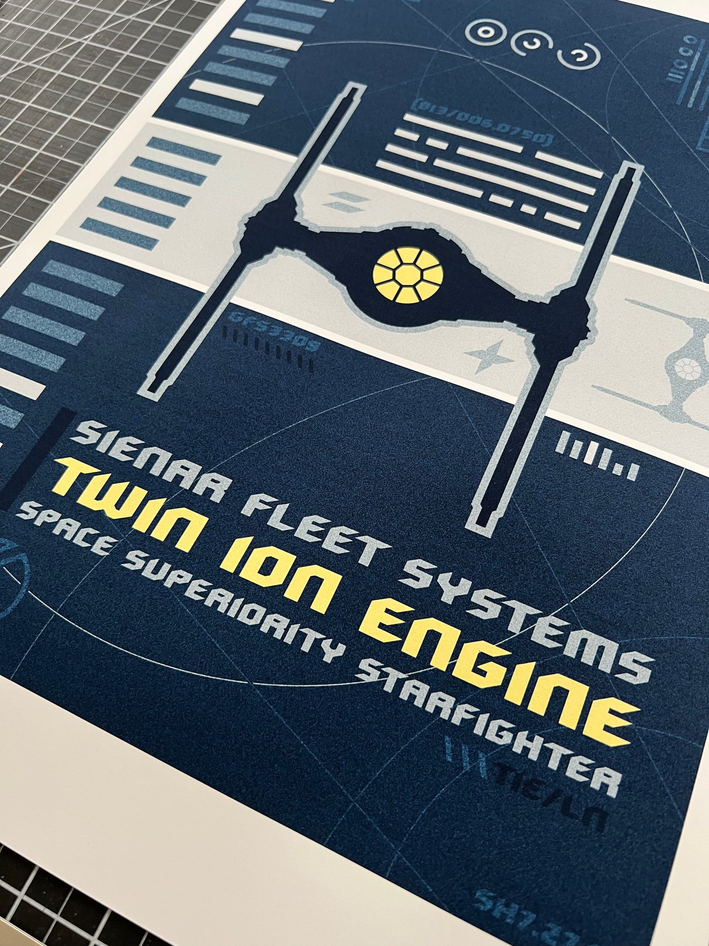 Twin Ion Engine - 12x16" Print