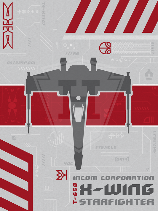 X-Wing - 12x16" Print